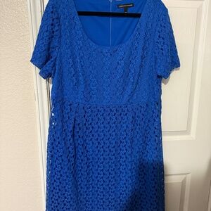 Blue lace dress Chris McLaughlin size 16w